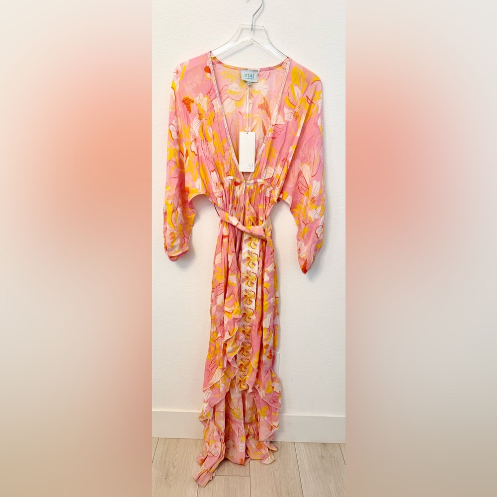 NWT Taj by Sabrina Crippa Pink Faraji Dress S - Picture 4 of 4